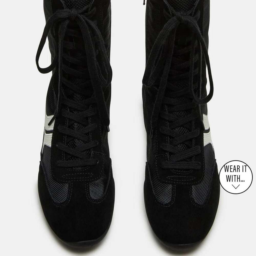 Steve Madden high top lace-up sneakers - Picture 2 of 3